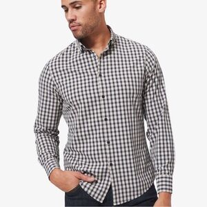 Mizzen+Main Leeward No Tuck Shirt - Vintage Khaki Plaid (L)